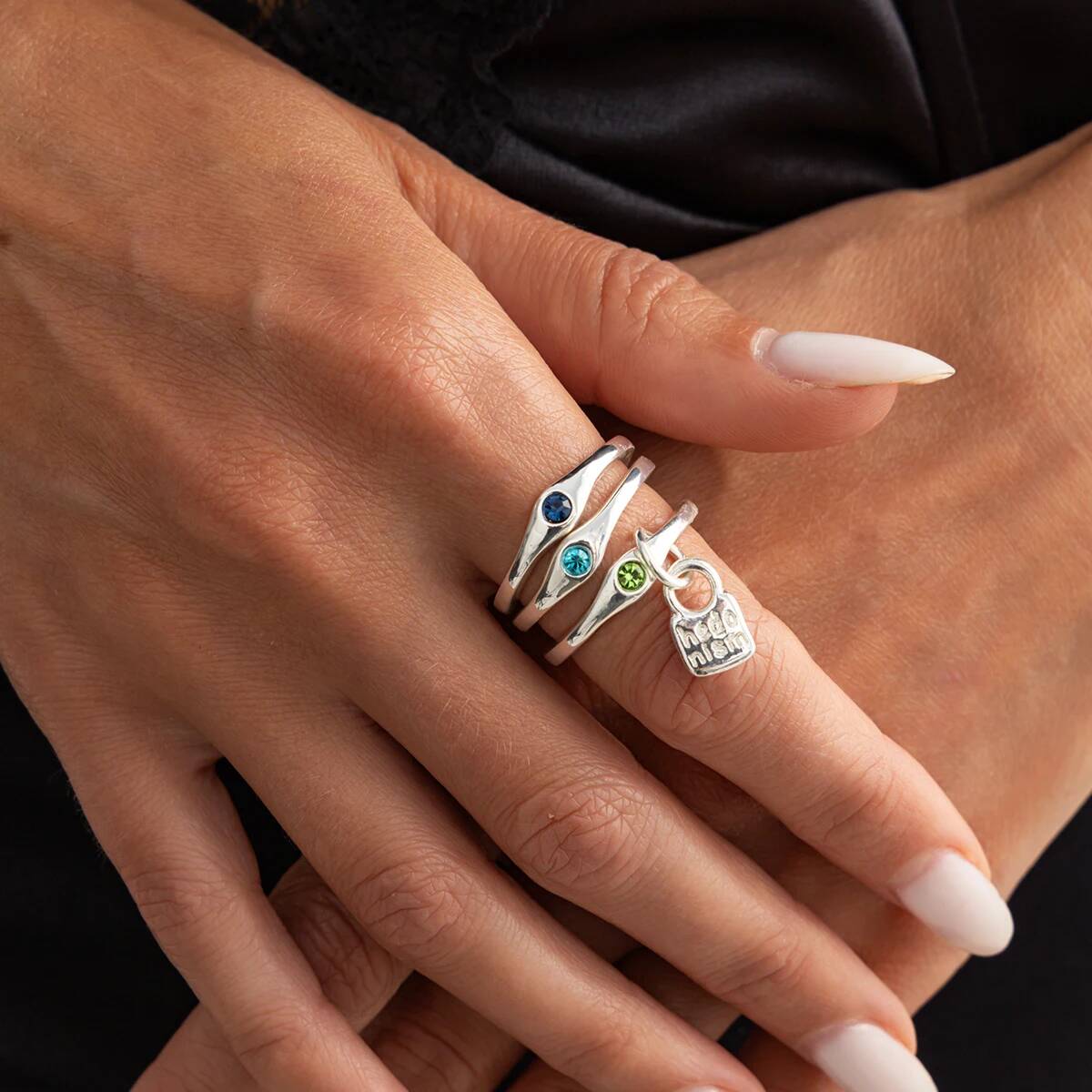 Ingemark 3Pcs/Set Vintage Inla - огляд і ціна Vintage Punk Knuckle Rings Set