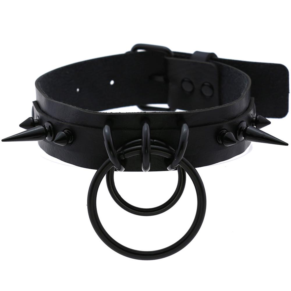 Black Spiked Choker Goth Leath - огляд і ціна Goth Punk Spike Choker