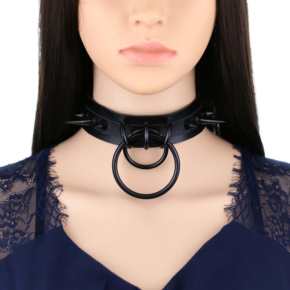 Black Spiked Choker Goth Leath - огляд і ціна Goth Punk Spike Choker