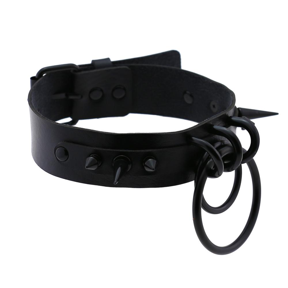 Black Spiked Choker Goth Leath - огляд і ціна Goth Punk Spike Choker