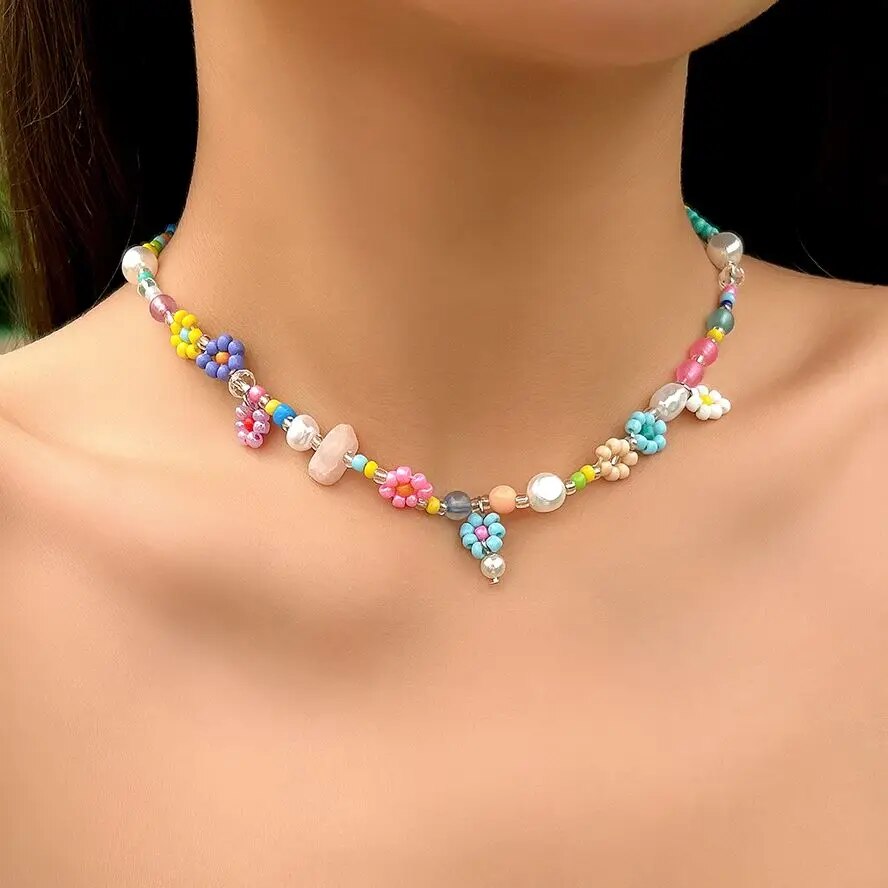 Boho Simple Beads Imitation Pe - огляд і ціна Pearl Choker Necklace Vintage