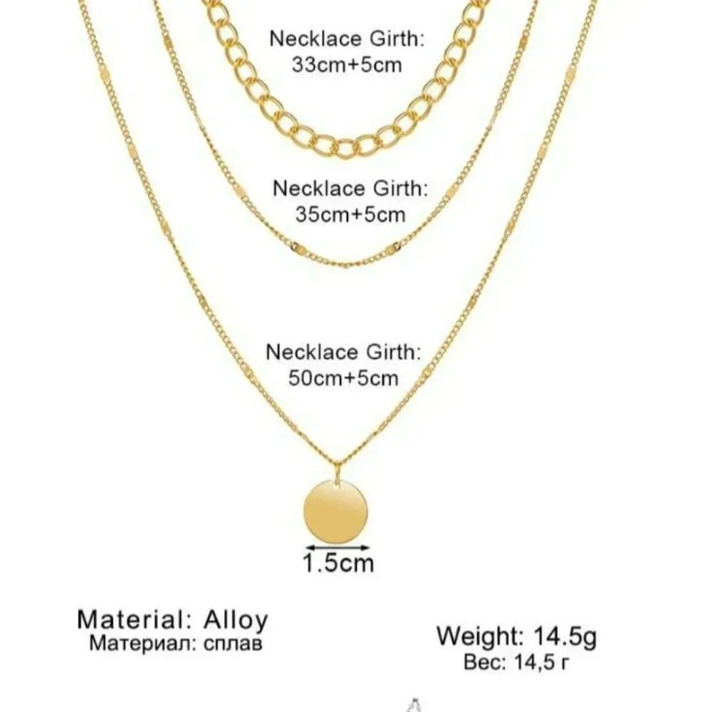 Aesthetic Fashion Retro Vintag - огляд і ціна Layered Pendant Necklace Aesthetic