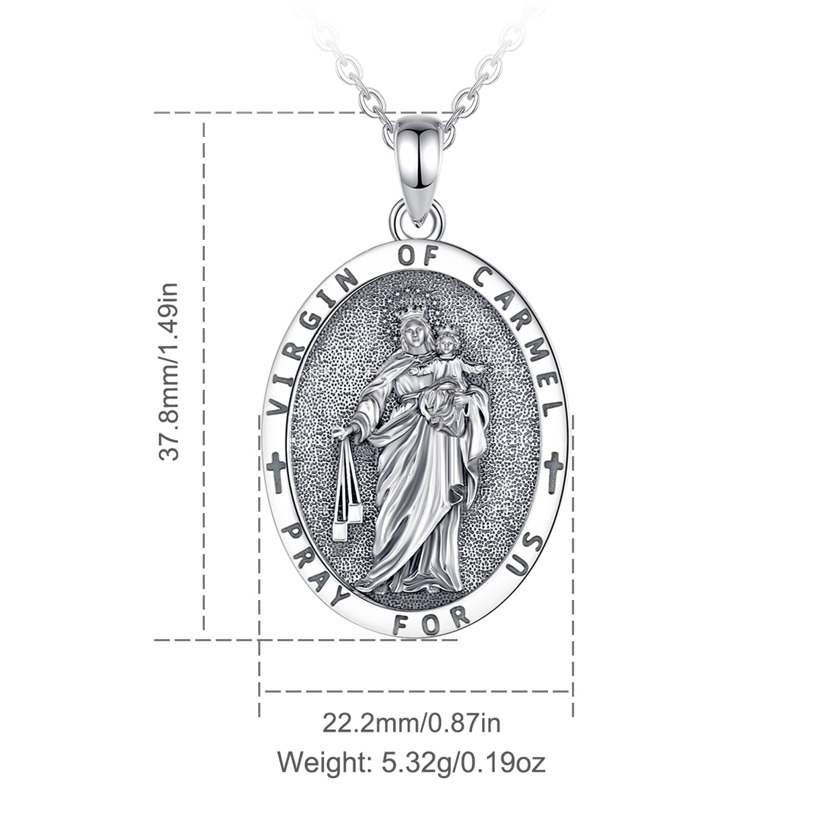 Eudora 925 Sterling Silver Vir - огляд і ціна 925 Sterling Silver Chain Necklace Men