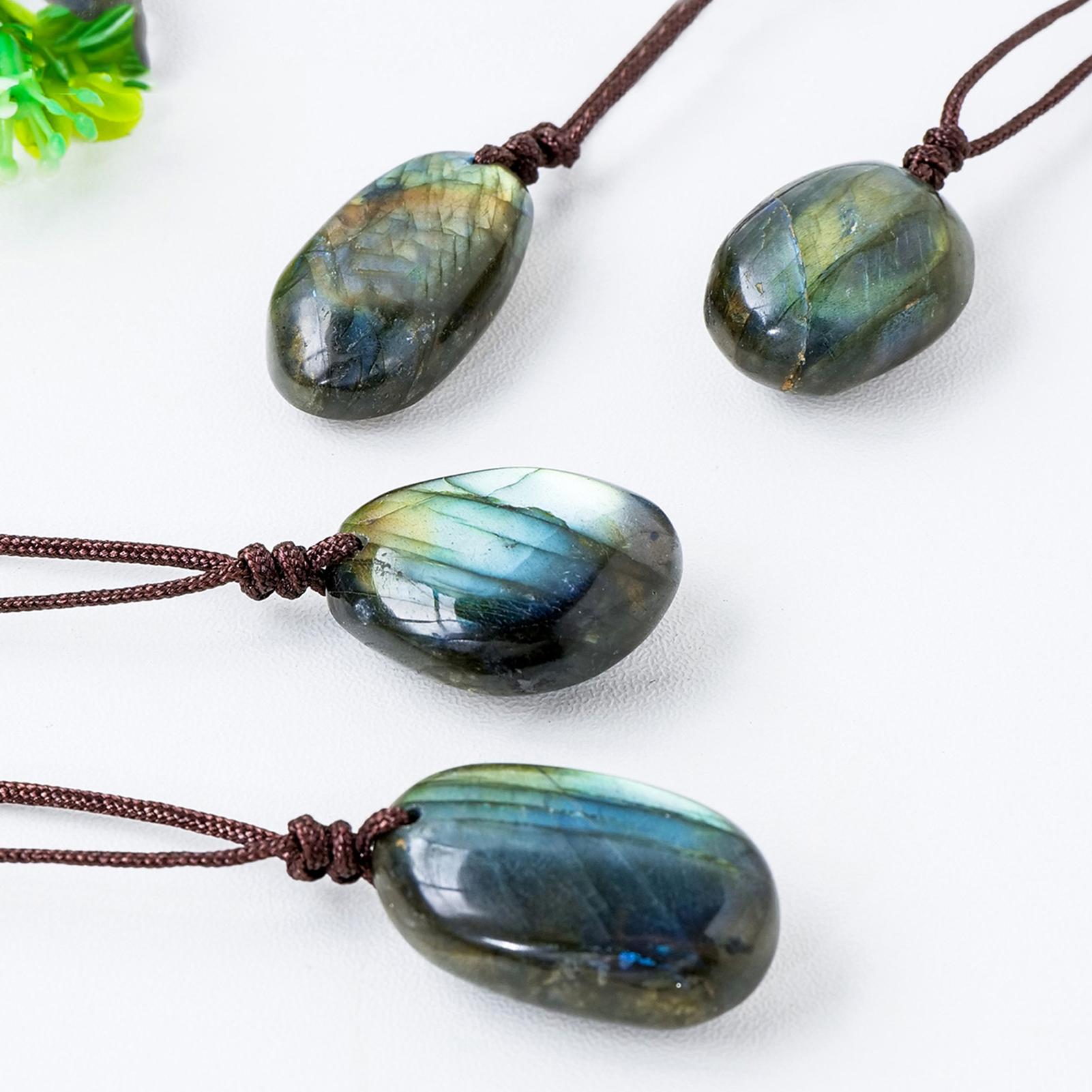 Natural Labradorite Pendant Ne - огляд і ціна Crystal Pendant Necklace Natural Stone