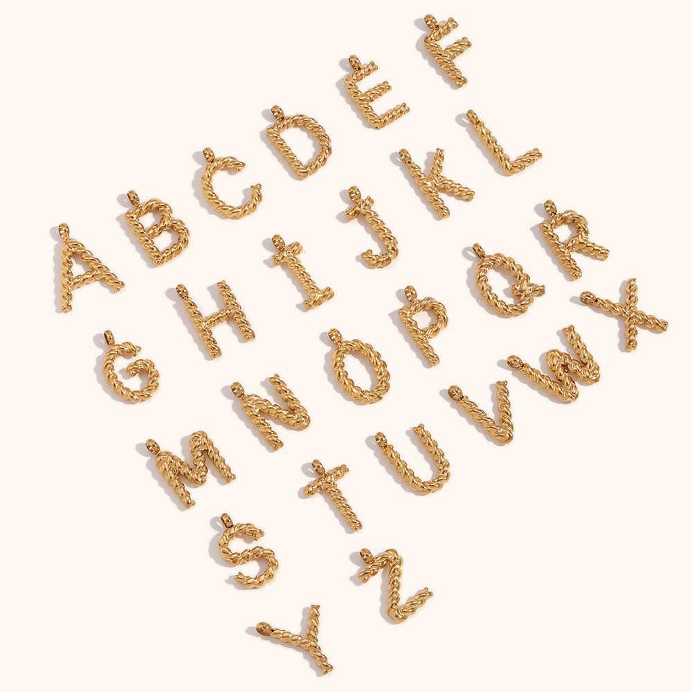 Personalized 3d Letter Necklac - огляд і ціна Initial Letter Necklace 18K Gold