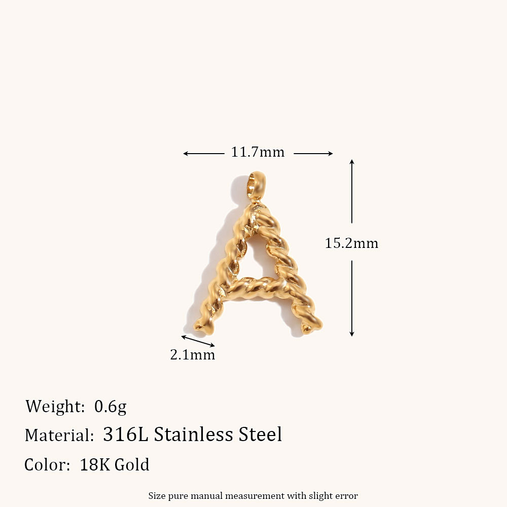 Personalized 3d Letter Necklac - огляд і ціна Initial Letter Necklace 18K Gold