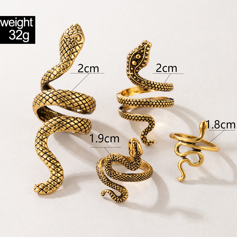 Punk Snake Shaped Knuckle Ring - огляд і ціна Vintage Punk Knuckle Rings Set