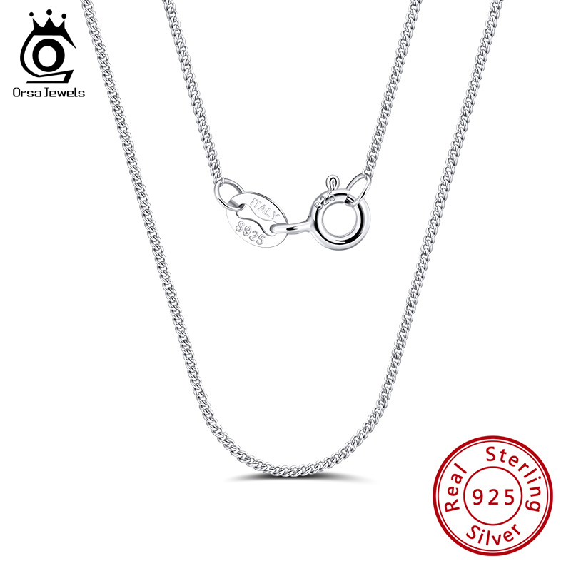 ORSA JEWELS Italian 925 Sterli - огляд і ціна 925 Sterling Silver Chain Necklace Men