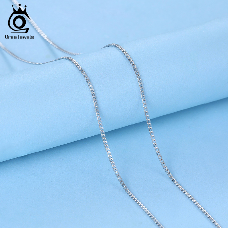 ORSA JEWELS Italian 925 Sterli - огляд і ціна 925 Sterling Silver Chain Necklace Men