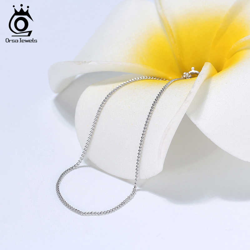 ORSA JEWELS Italian 925 Sterli - огляд і ціна 925 Sterling Silver Chain Necklace Men
