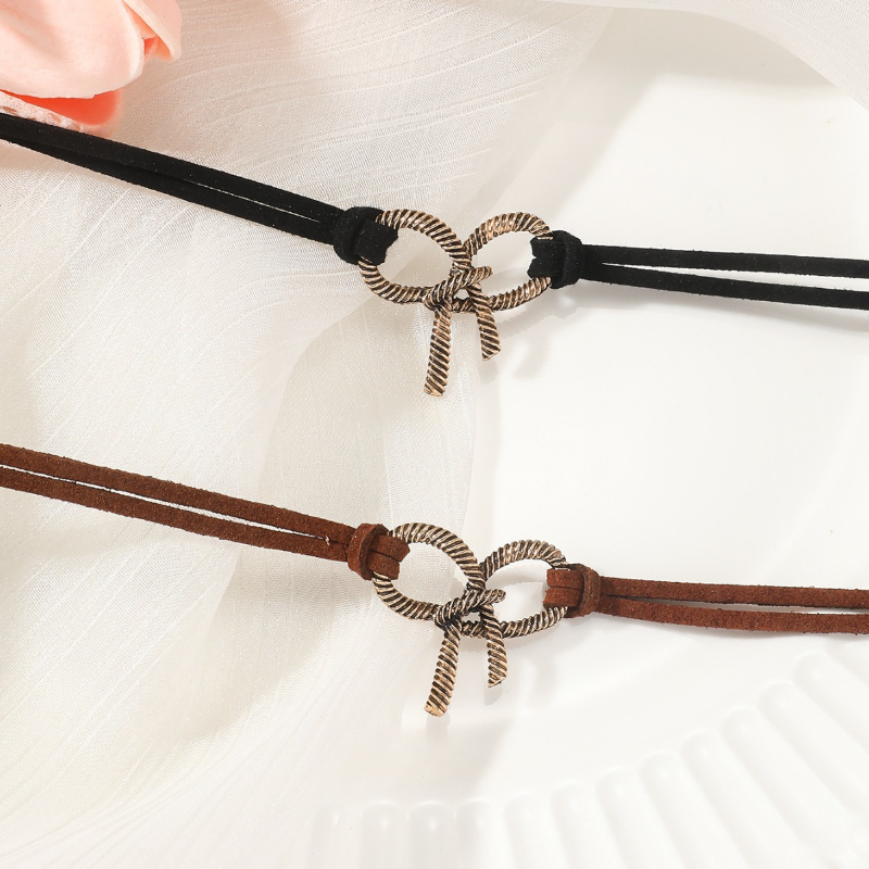Vintage Metal Bow Choker Neckl - огляд і ціна Layered Pendant Necklace Aesthetic
