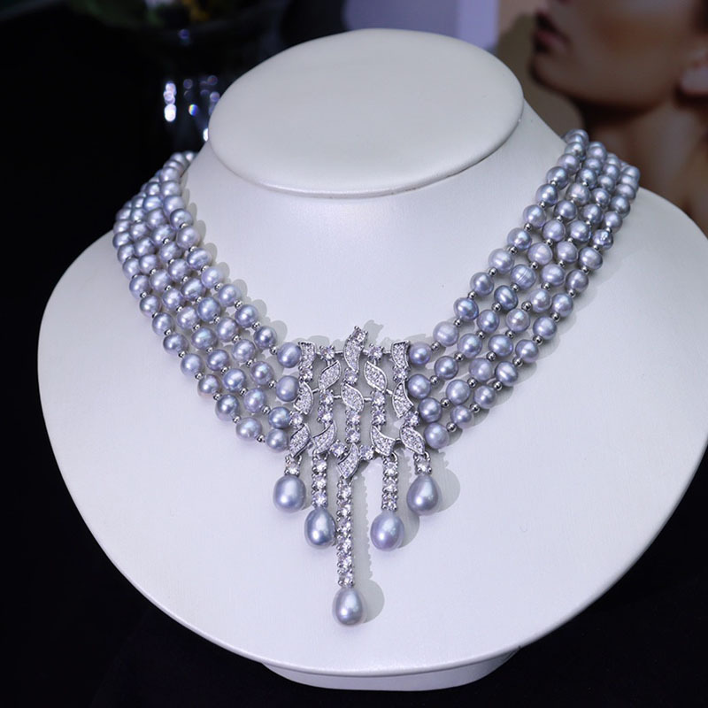Freshwater Pearl Necklace, Vin - огляд і ціна Pearl Choker Necklace Vintage