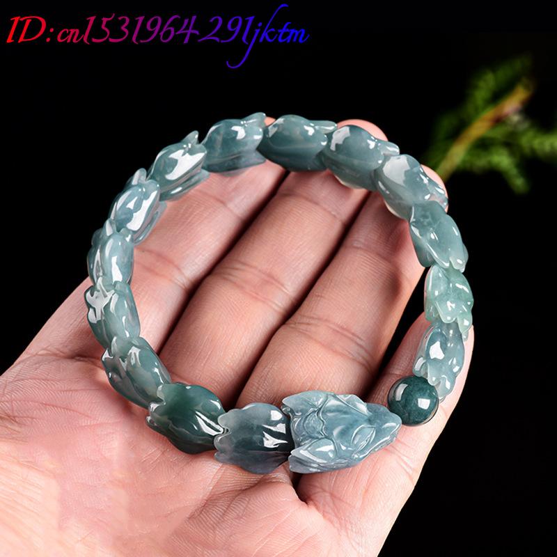 Blue Burmese Jadeite Dragon Br - огляд і ціна Bracelets