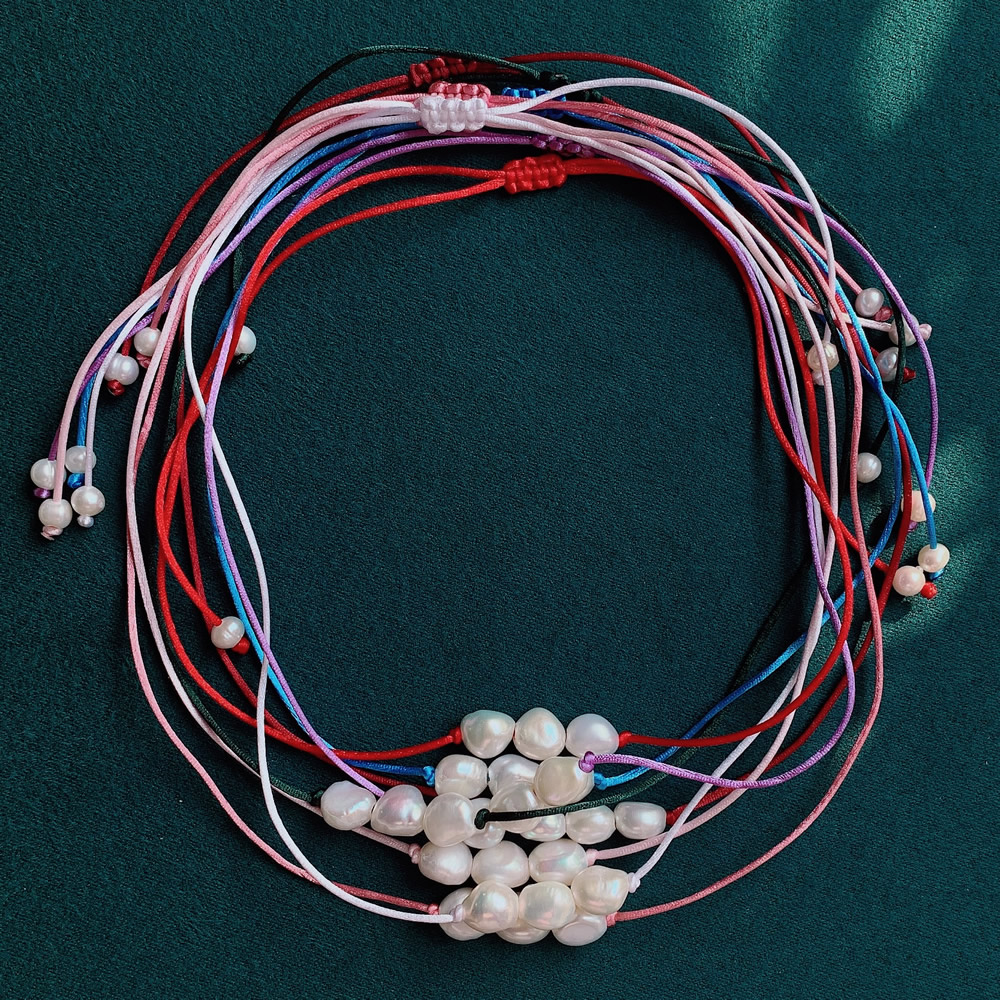9-10mm Baroque Pearl Charm Nec - огляд і ціна Pearl Choker Necklace Vintage