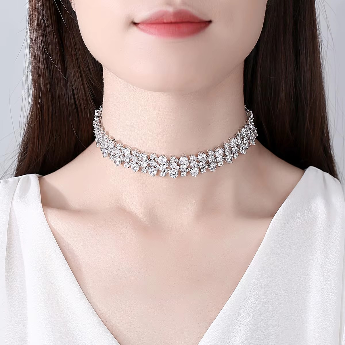 LUOTEEMI Three Layers Cubic Zi - огляд і ціна Layered Pendant Necklace Aesthetic