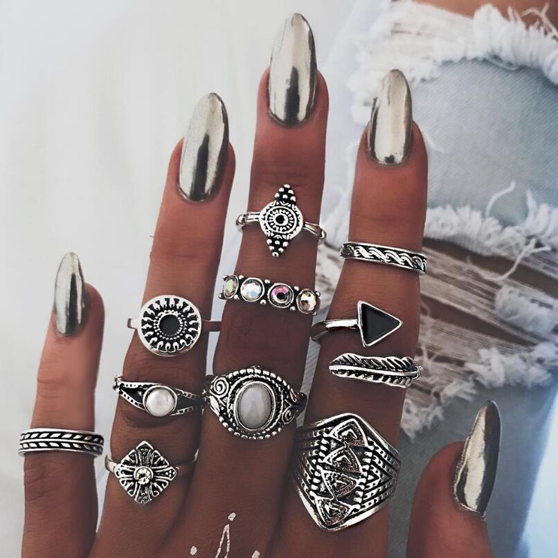 Meyfflin Vintage Knuckle Ring  - огляд і ціна Vintage Punk Knuckle Rings Set