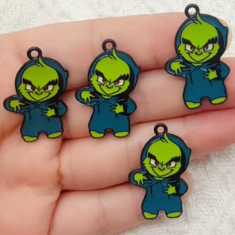 10pcs alloy drip oil cartoon C - огляд і ціна Earrings