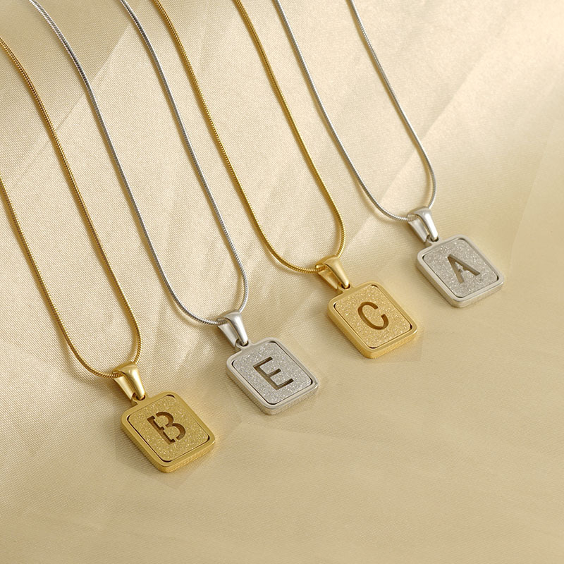 3pcs/ Bag High Quality Chains  - огляд і ціна Initial Letter Necklace 18K Gold