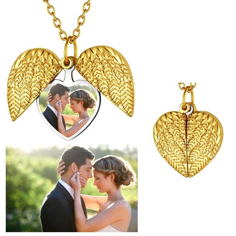 Custom Photo Heart Locket Neck - огляд і ціна Heart Locket Necklace Photo