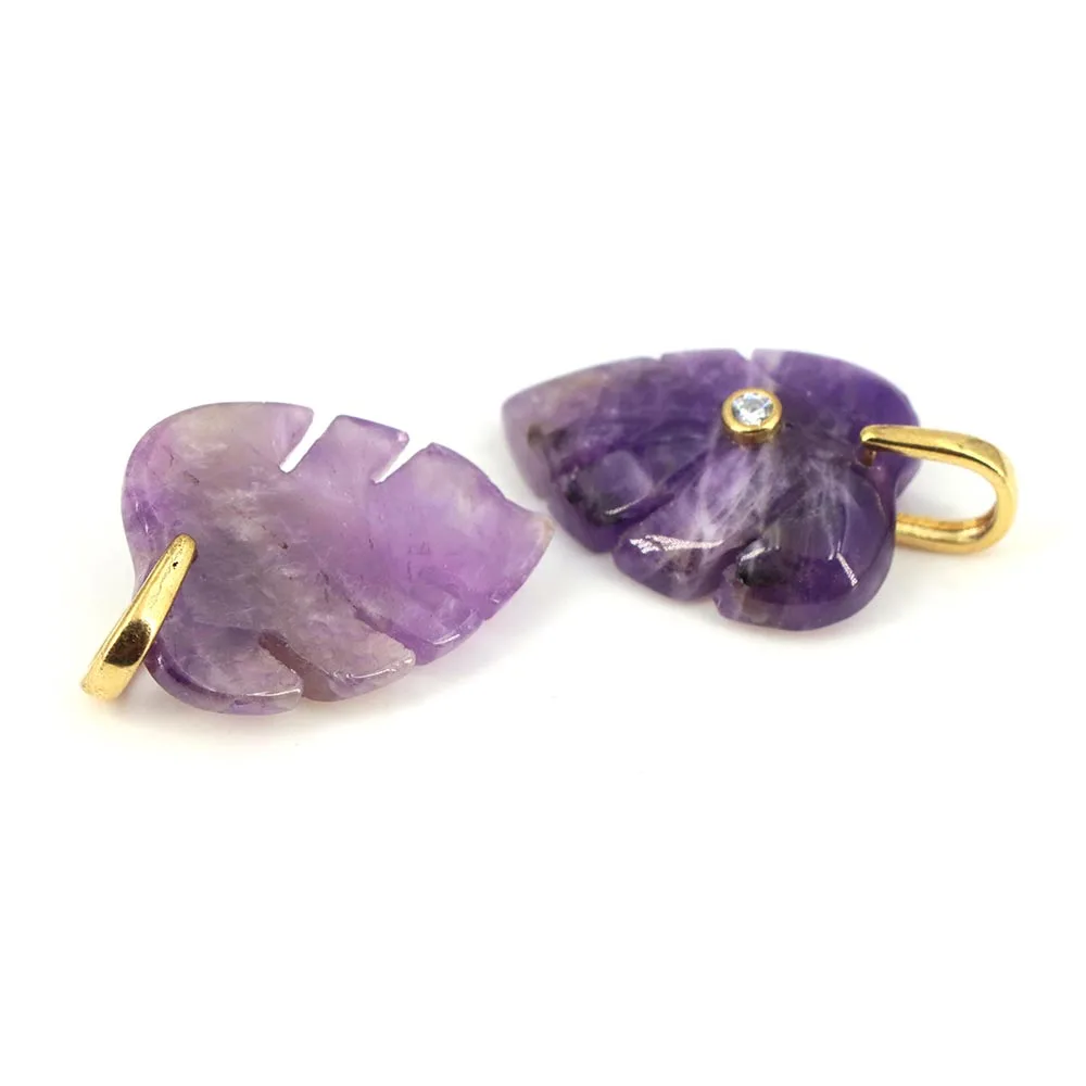 Natural Healing Crystal Leaf P - огляд і ціна Crystal Pendant Necklace Natural Stone
