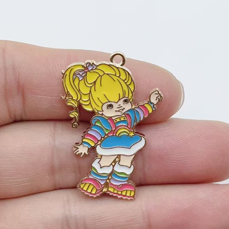 10pcs Cute Little Girl Enamel  - огляд і ціна Earrings