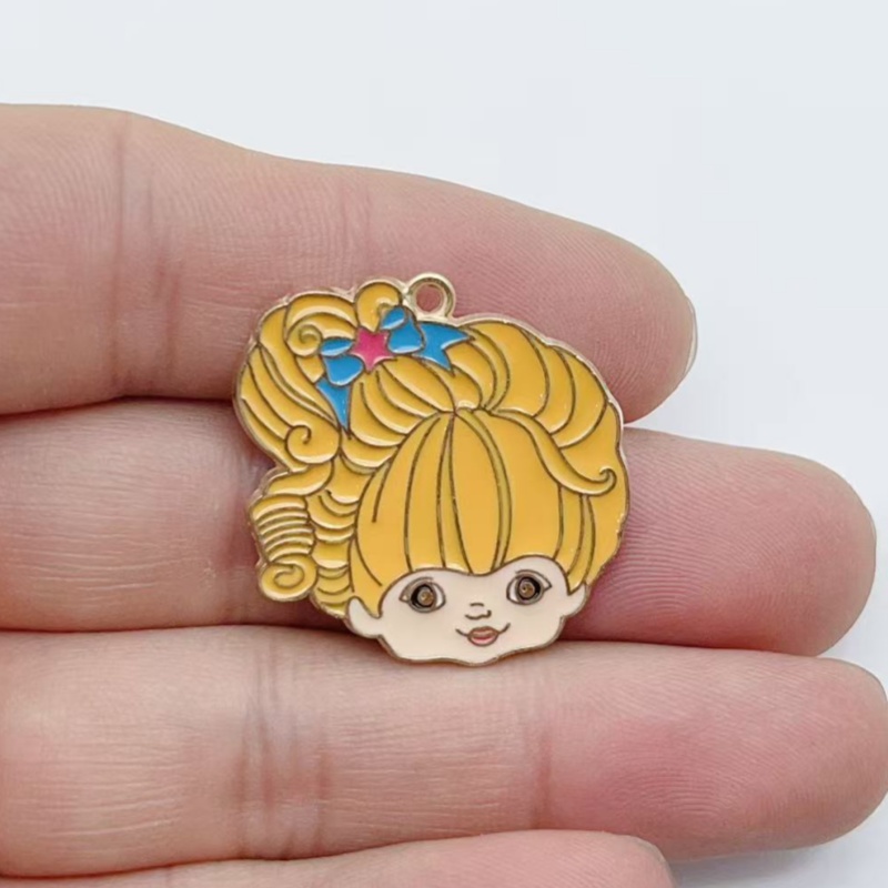 10pcs Cute Little Girl Enamel  - огляд і ціна Earrings