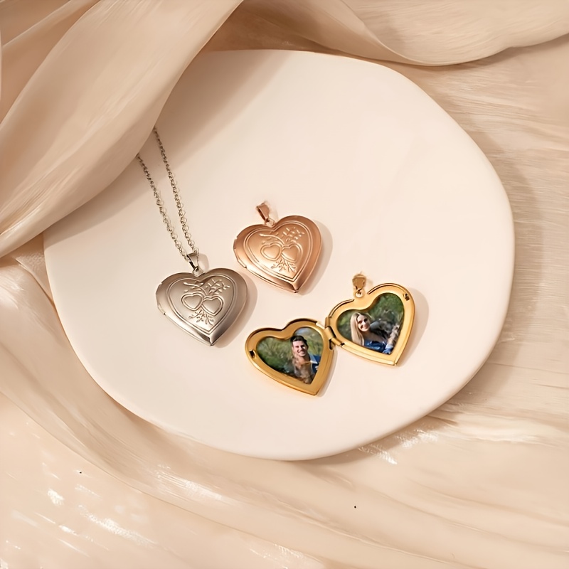 Custom 1/2 Photo Necklace Hear - огляд і ціна Heart Locket Necklace Photo