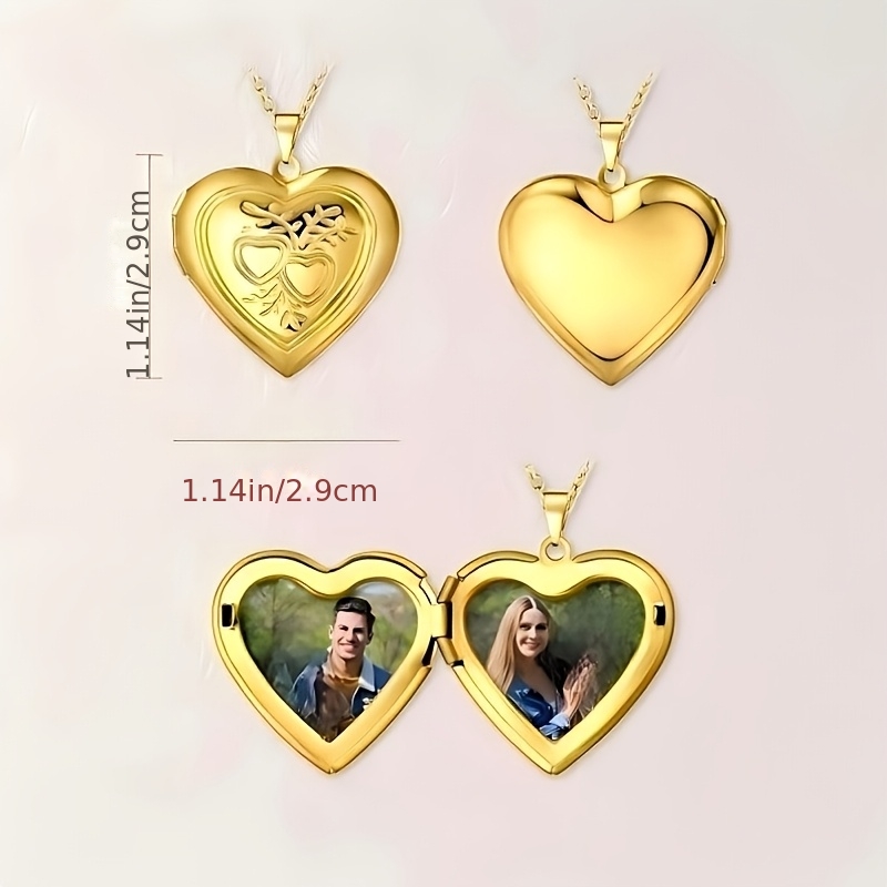 Custom 1/2 Photo Necklace Hear - огляд і ціна Heart Locket Necklace Photo